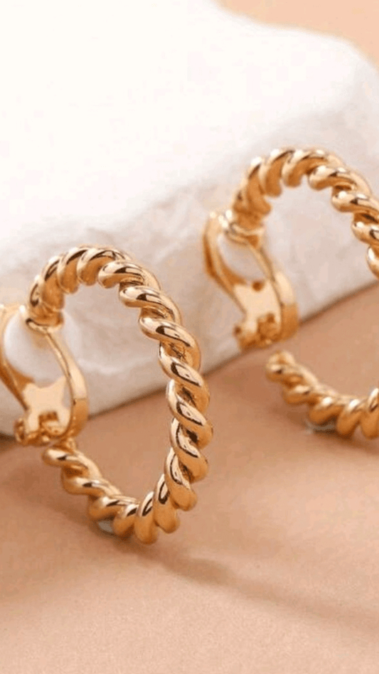 Hoop Clip On Earrings JU0186