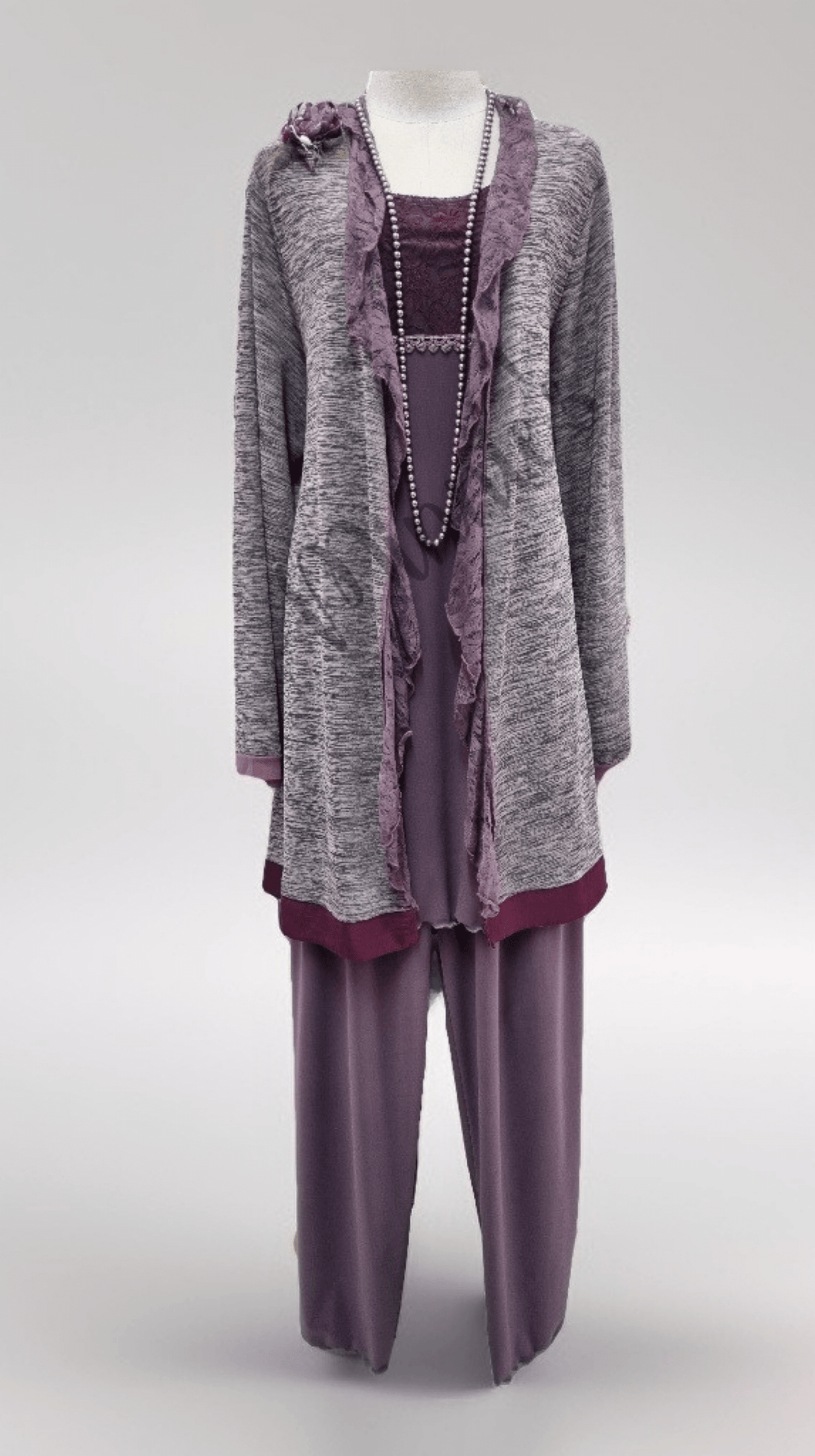 Mauve 3-Piece Pants Set LR0461