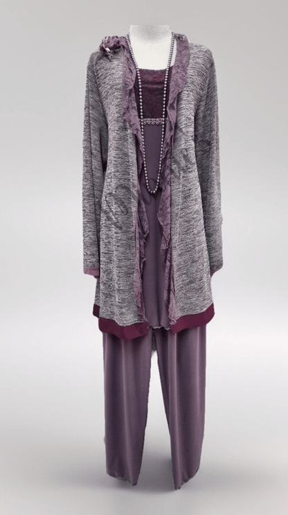 Mauve 3-Piece Pants Set LR0461