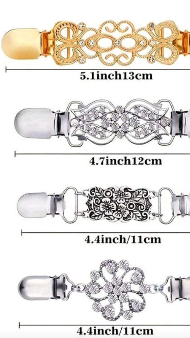 Silver / Gold Cardigan Clip JU042