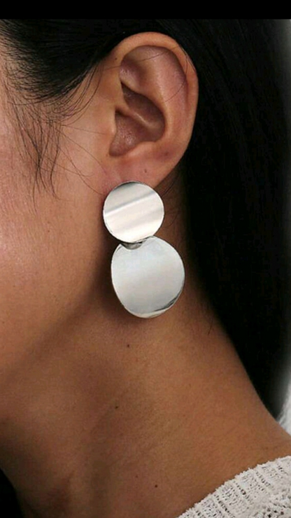 Gold / Silver Earrings JU0246