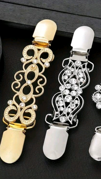 Silver / Gold Cardigan Clip JU042