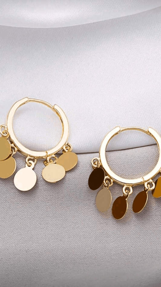 Gold Earrings JU0288