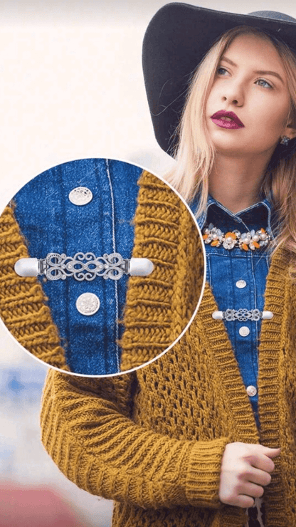 Silver / Gold Cardigan Clip JU042