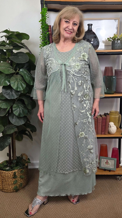 Sage Green Dress Set LR0681