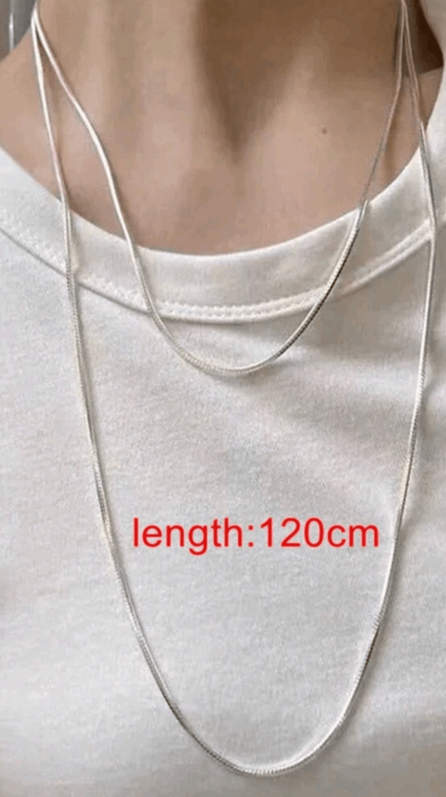 Gold / Silver Chain Necklace JU0350