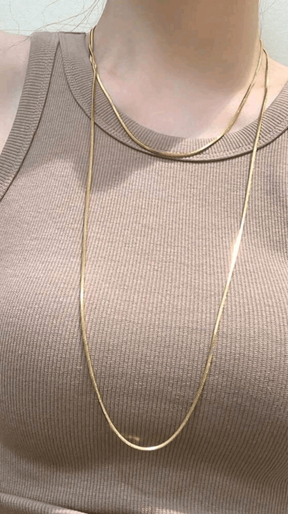 Gold / Silver Chain Necklace JU0350