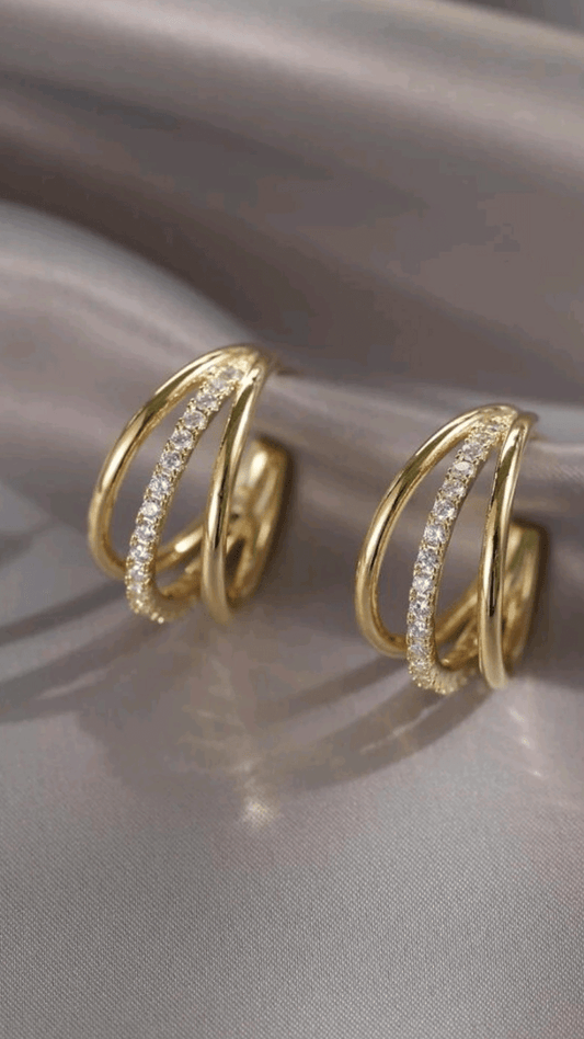Gold / Silver EarringsJU064
