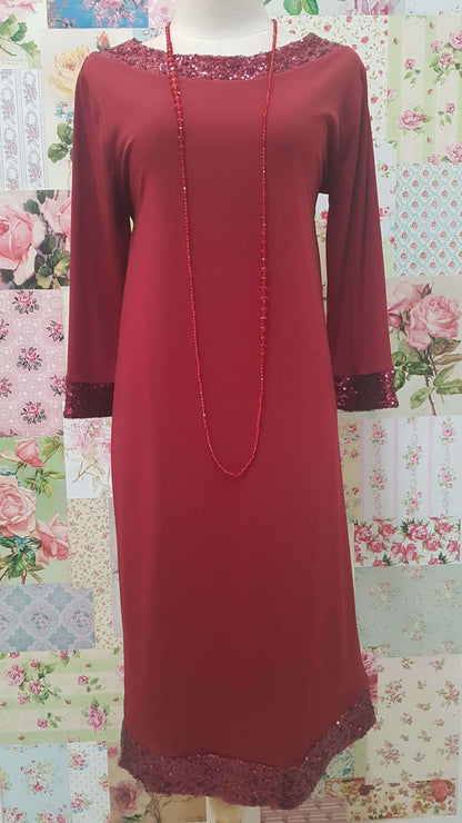 Maroon Dress NA0103