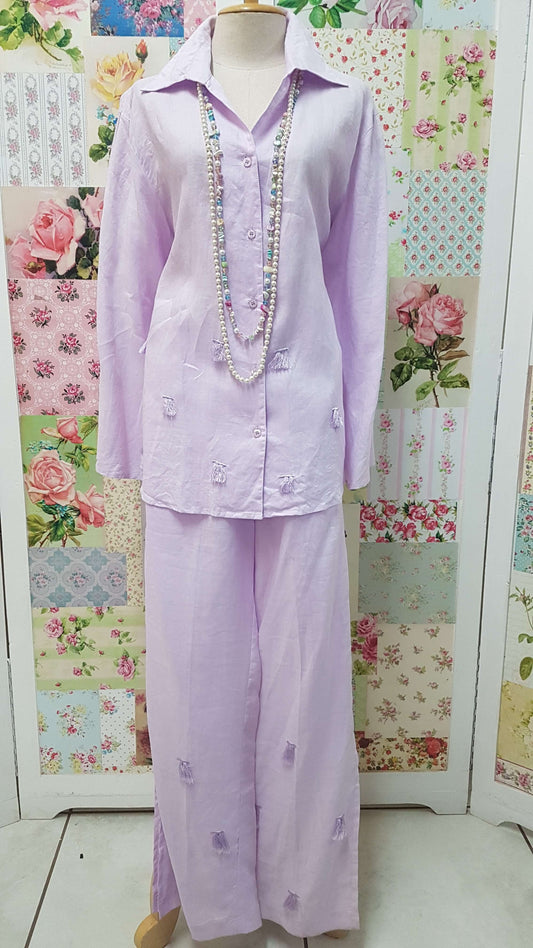 Lilac 2-Piece Pants Set BS0146