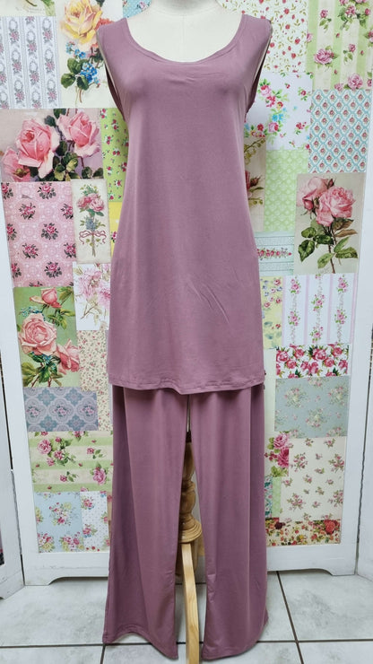 Mauve 3-Piece Pants Set SH030