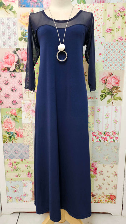 Navy Blue Dress CH0677