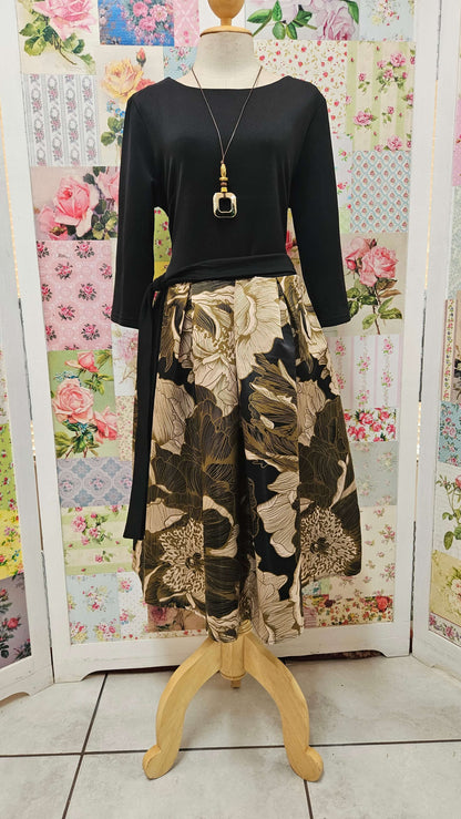 Black & Brown Dress BU025