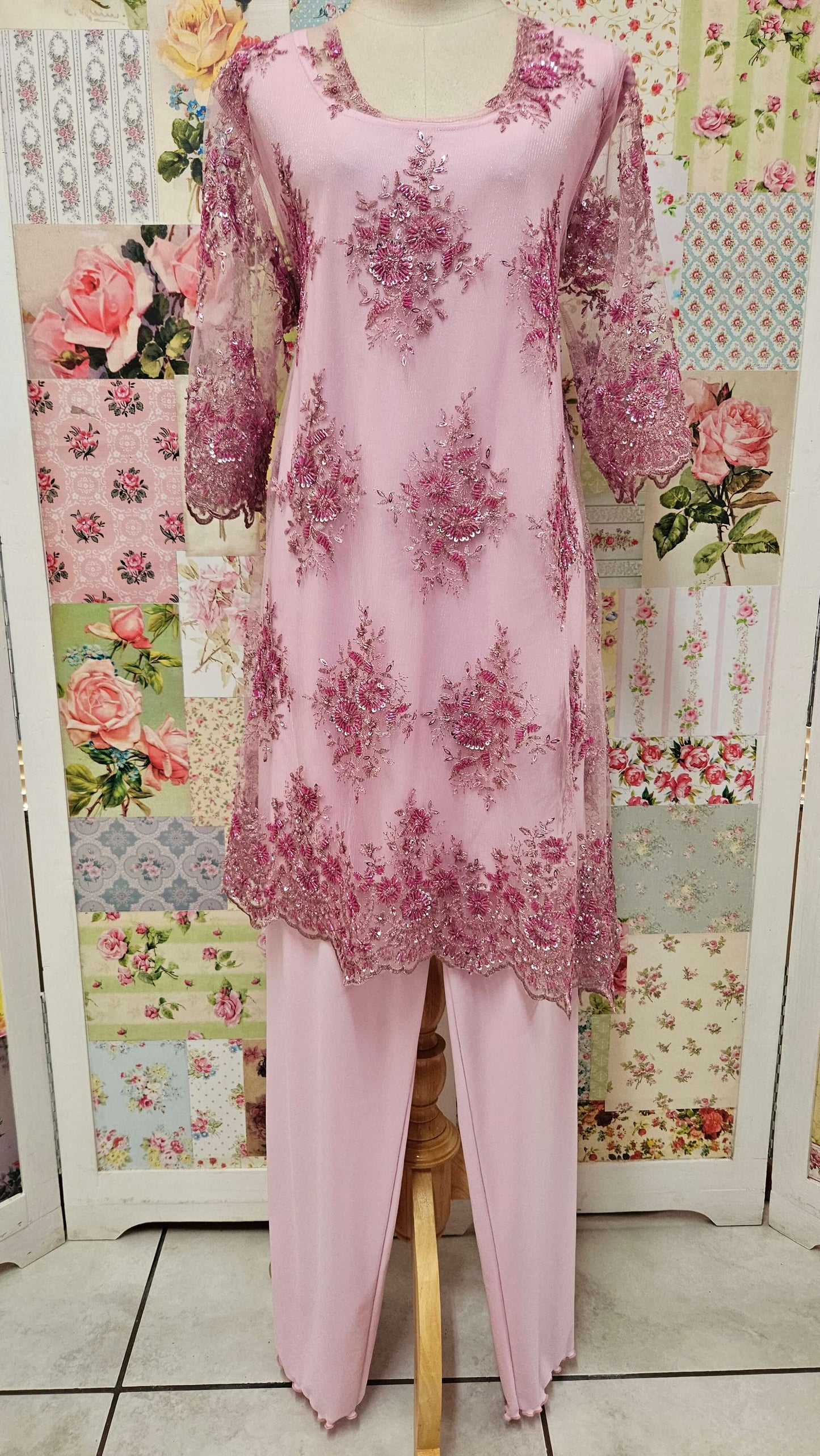 Pink 3-Piece Pants Set LR0672