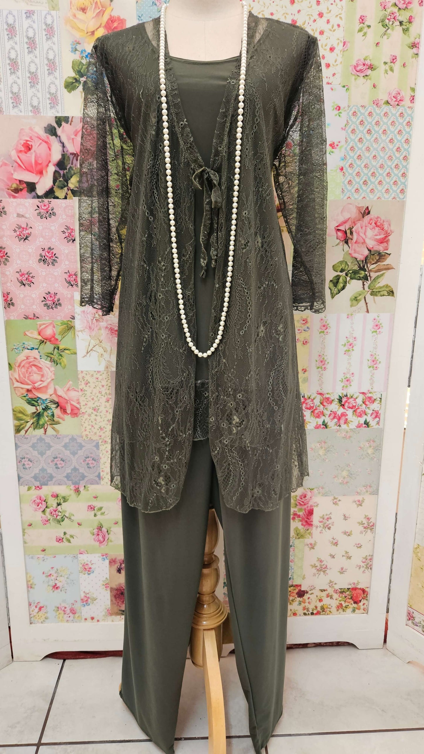 Olive Green Pants Set LR0706