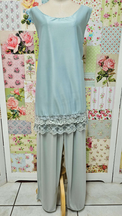 Sage Green 3-Piece Pants Set SZ032