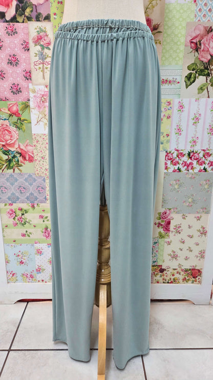 Sage Green Polka Dot 3-Piece Pants Set LR0414