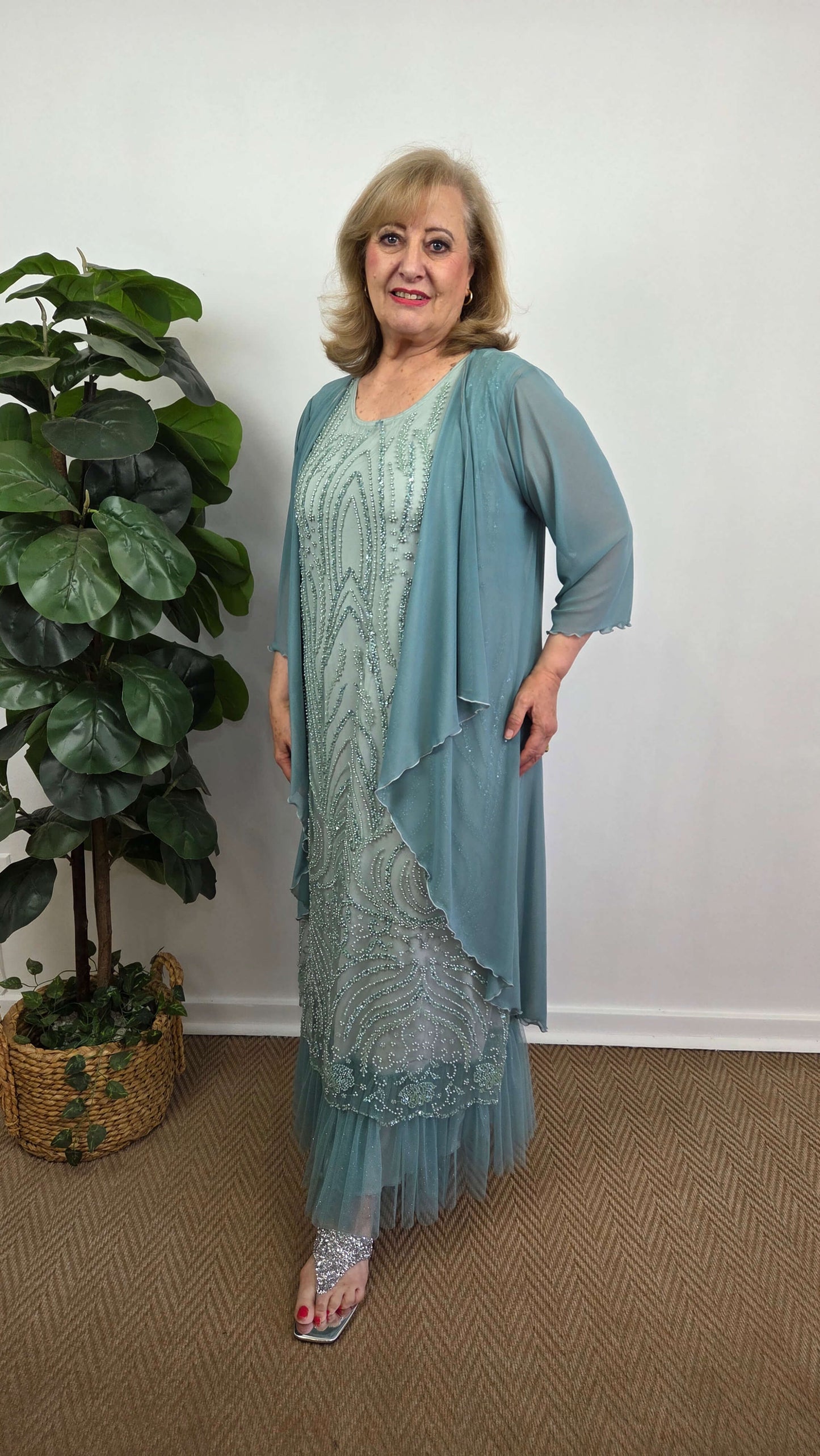 Duck Egg Blue Dress Set LR0677