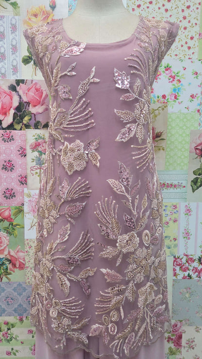 Dusty Pink 3-Piece Pants Set LR0580