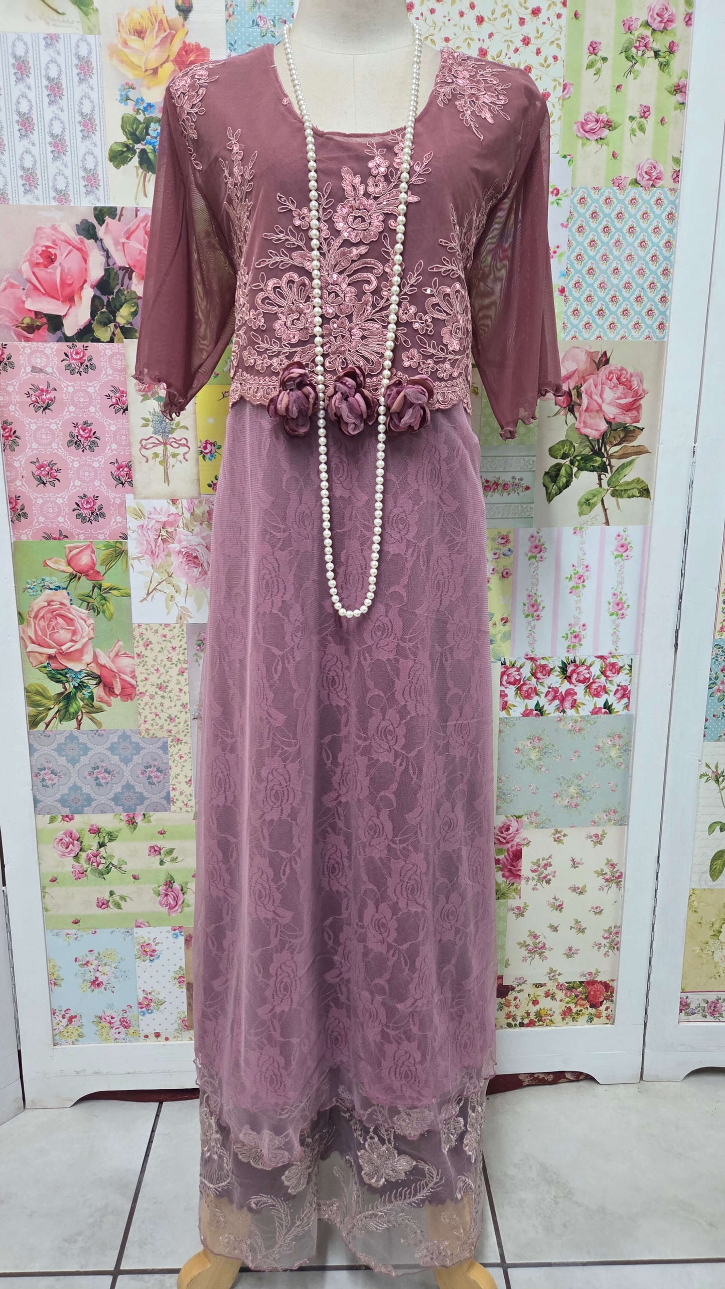 Dusty Pink Dress LR0607