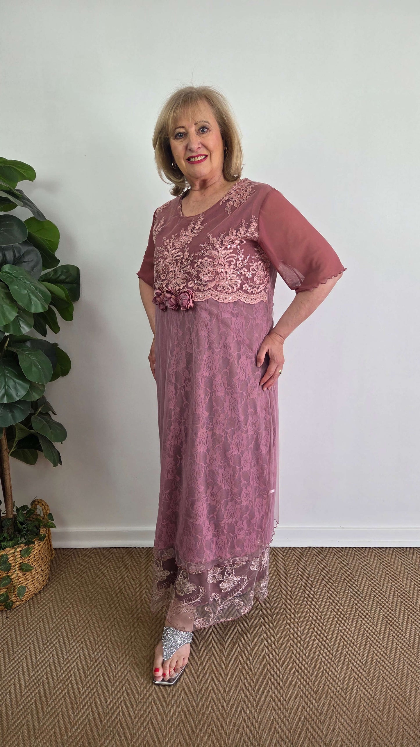 Dusty Pink Dress LR0607