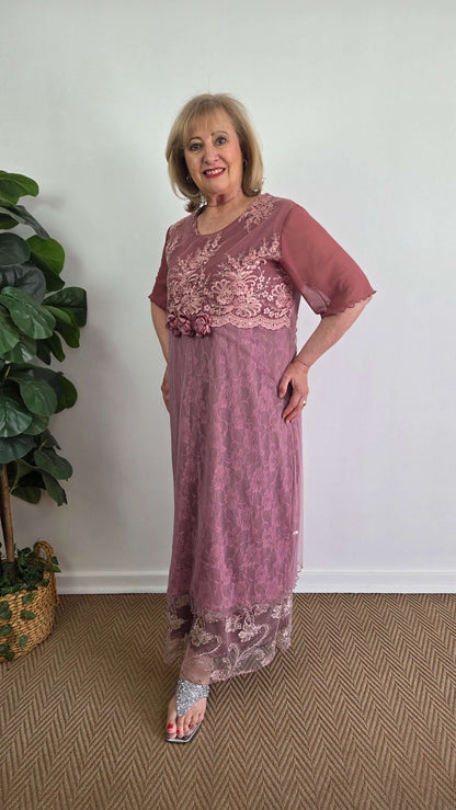 Dusty Pink Dress LR0607