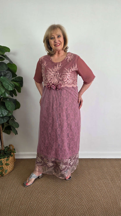 Dusty Pink Dress LR0607