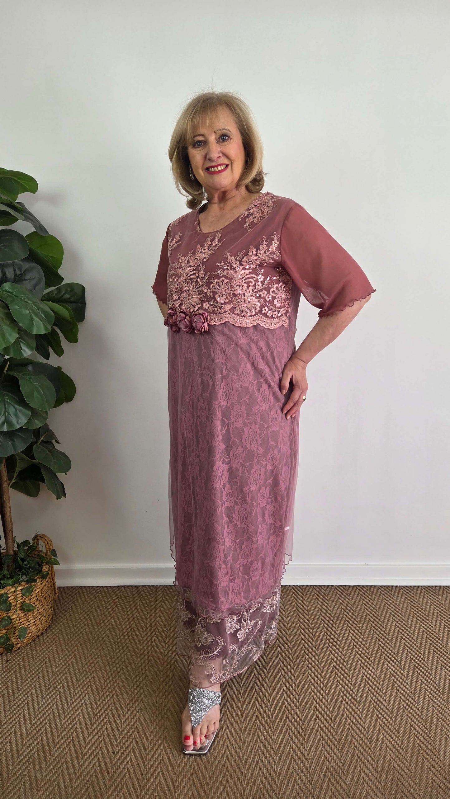 Dusty Pink Dress LR0607