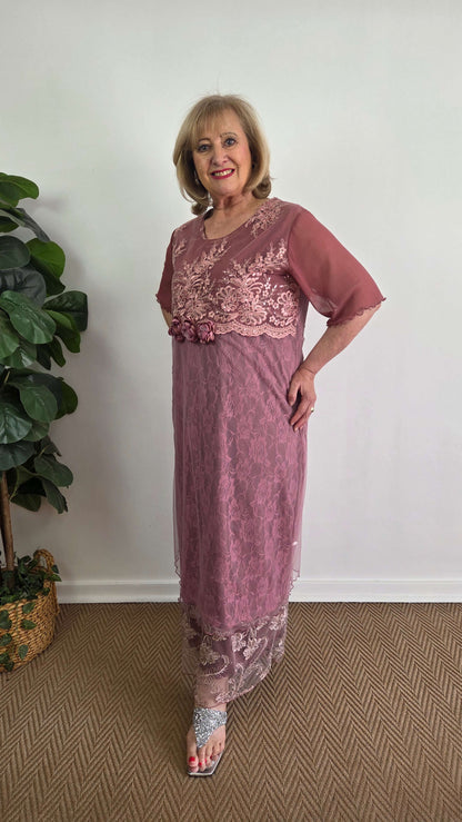 Dusty Pink Dress LR0607