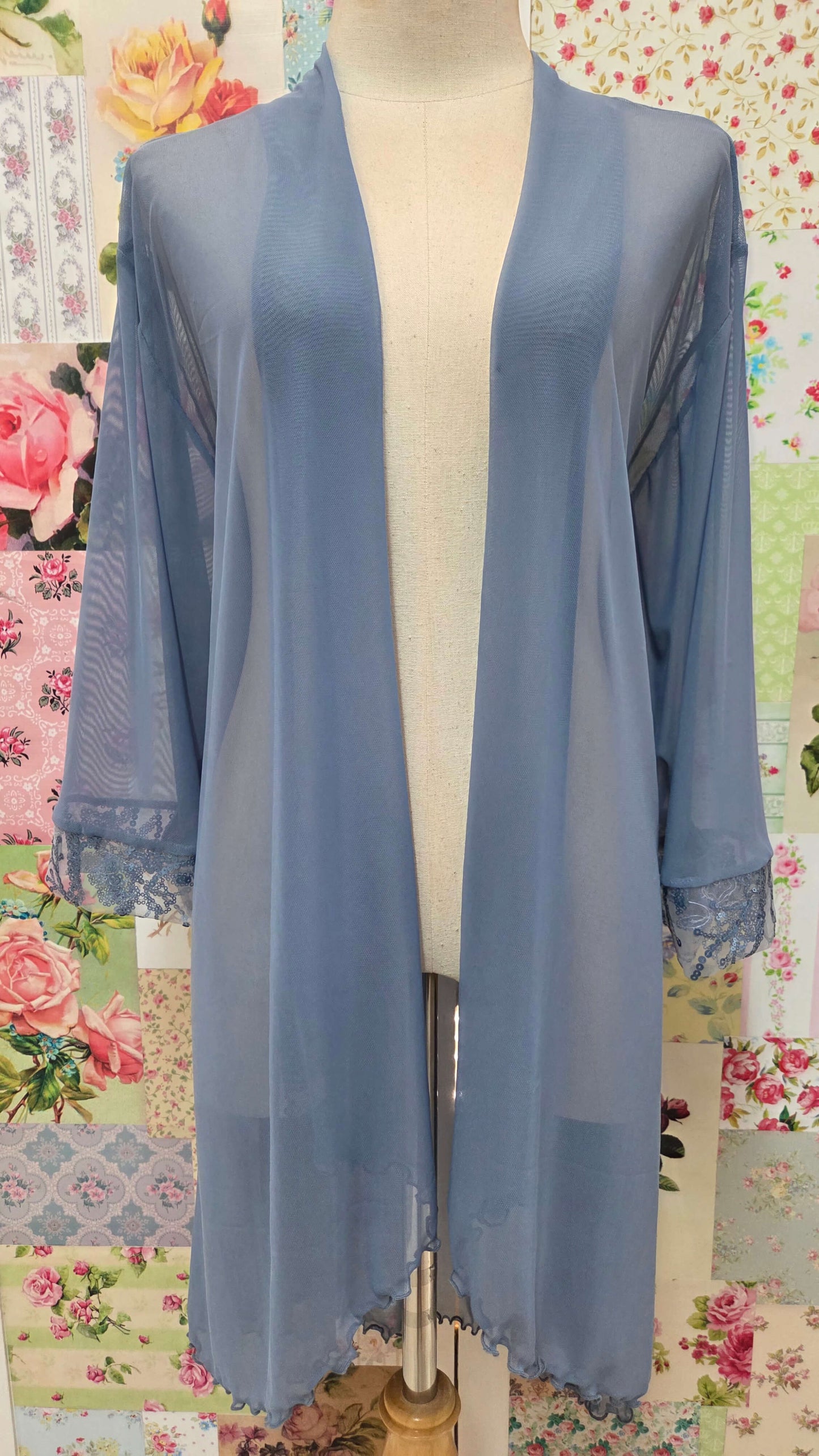 Dusty Blue 3-Piece Pants Set LR097