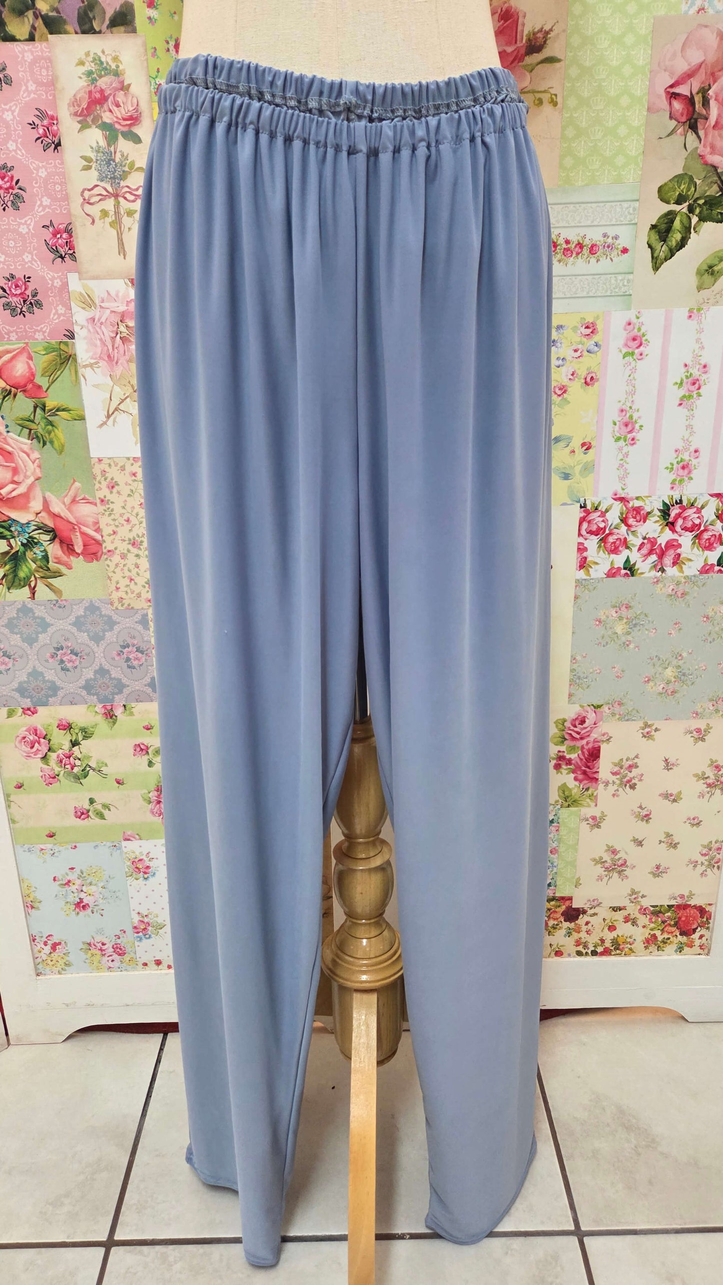 Dusty Blue 3-Piece Pants Set LR0282