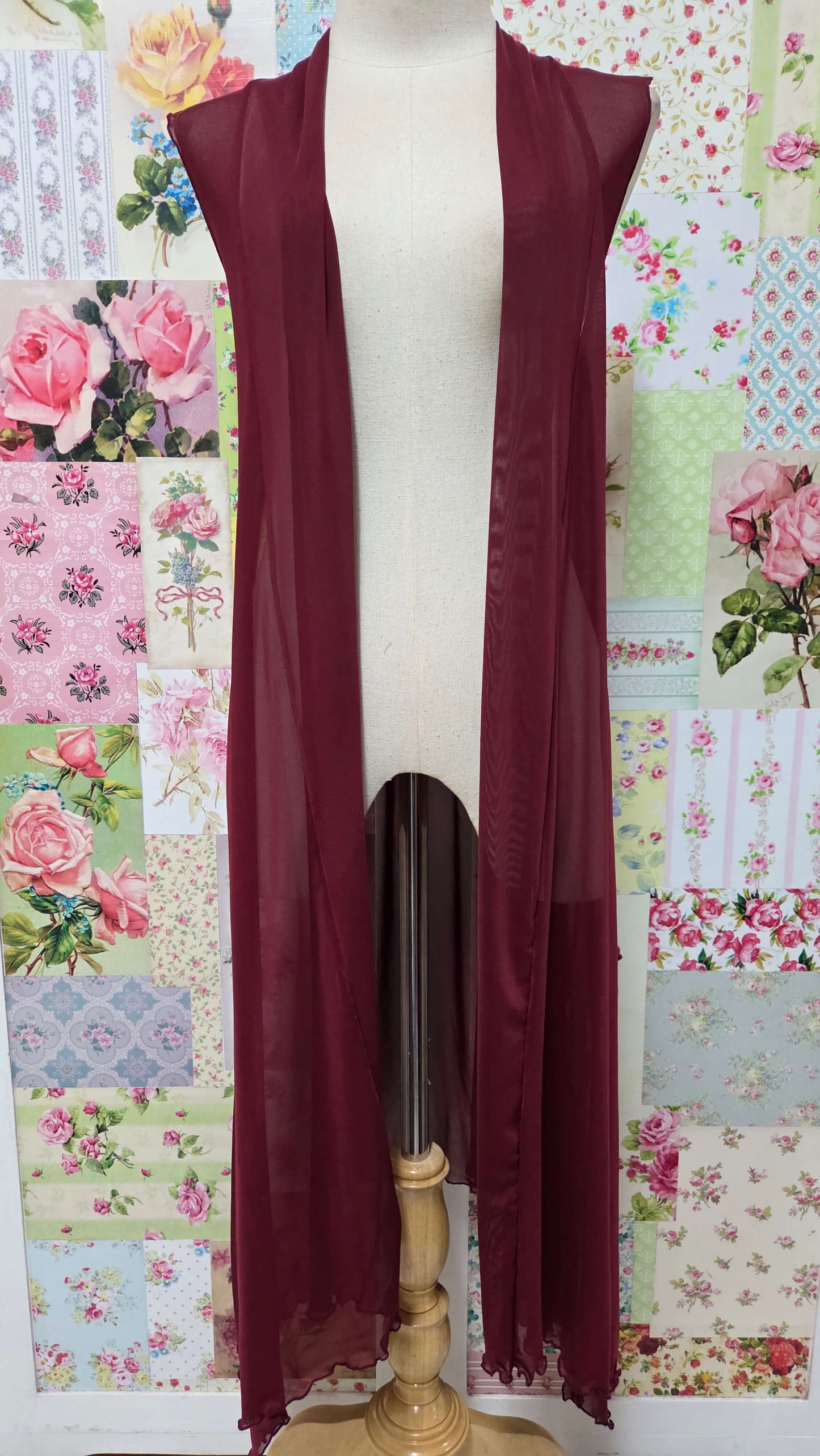 Maroon 2-Piece Dress Set SH061