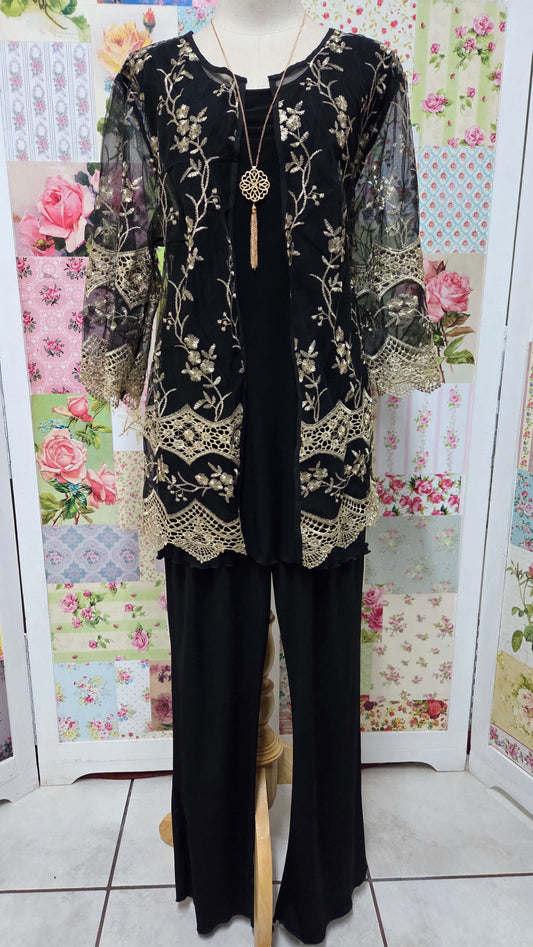 Black & Gold Top BT0192