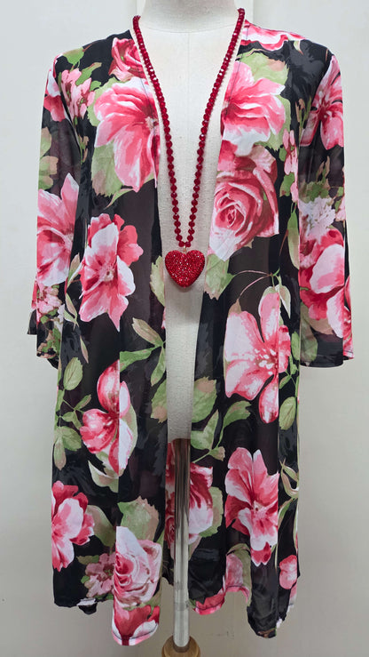 Black Printed Jacket BT0190