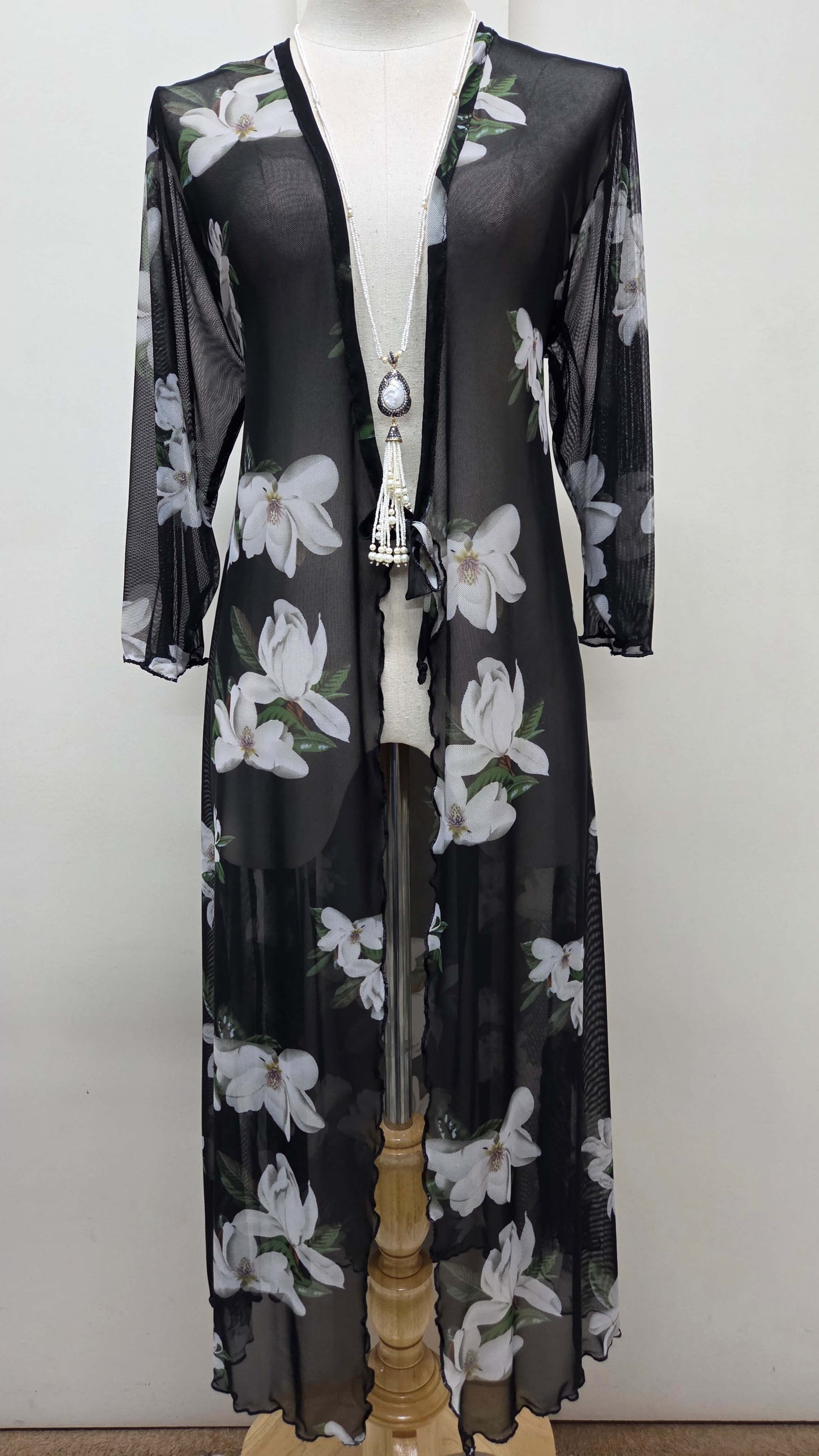 Black Floral Jacket LR0514