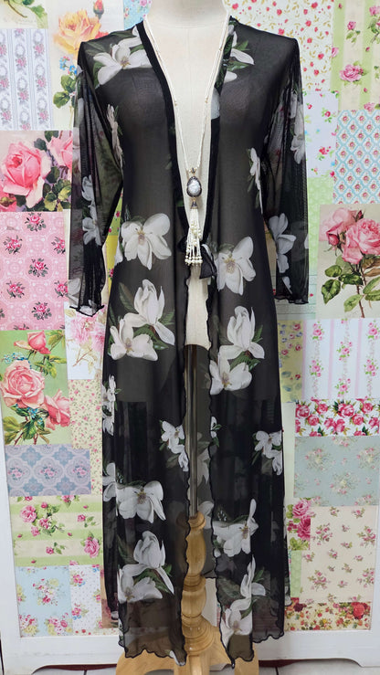 Black Floral Jacket LR0514