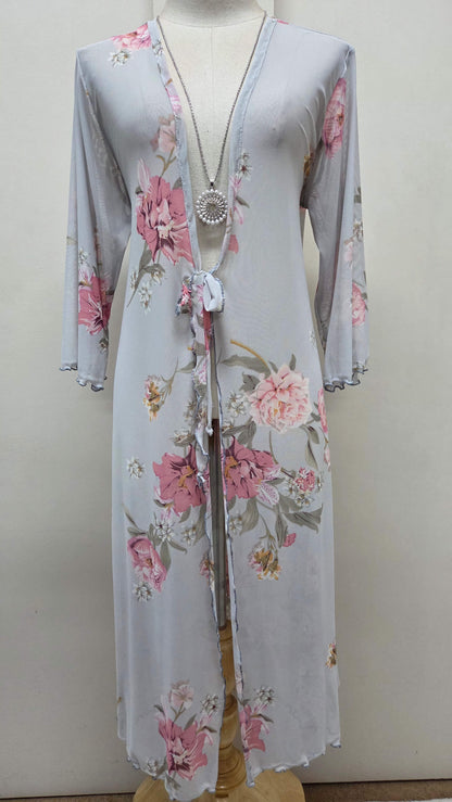 Grey Printed Pants Set LR0628