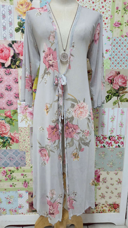 Grey Printed Pants Set LR0628