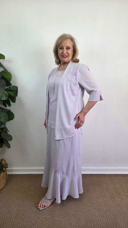 Lilac 2-Piece Skirt Set VI001