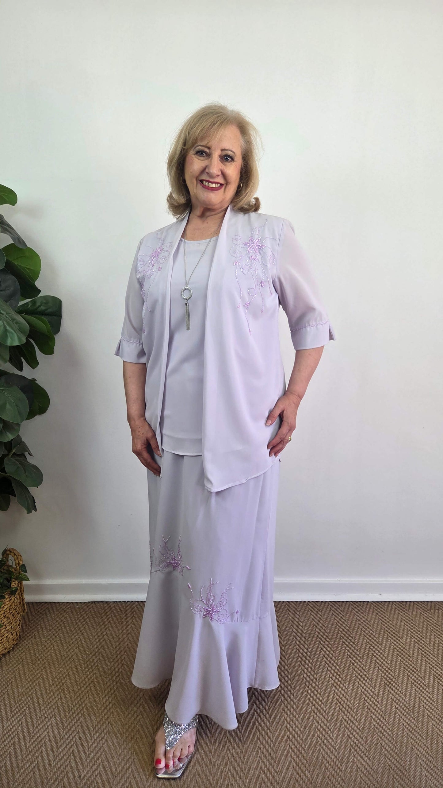 Lilac 2-Piece Skirt Set VI001