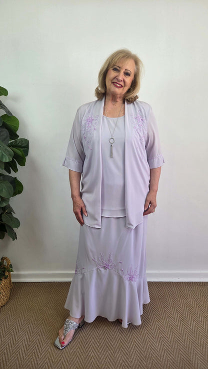 Lilac 2-Piece Skirt Set VI001