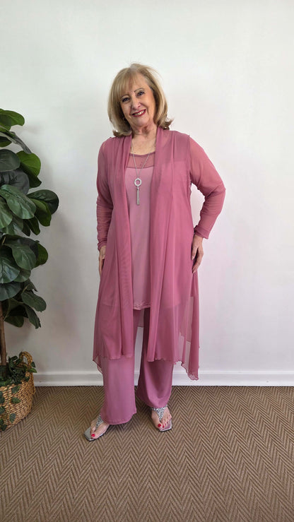 Rose Pink 3-Piece Pants SH087