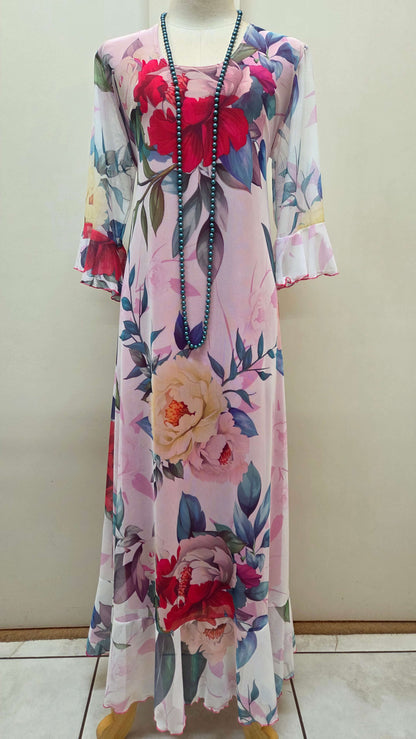 Flower Printed Dress LR0639
