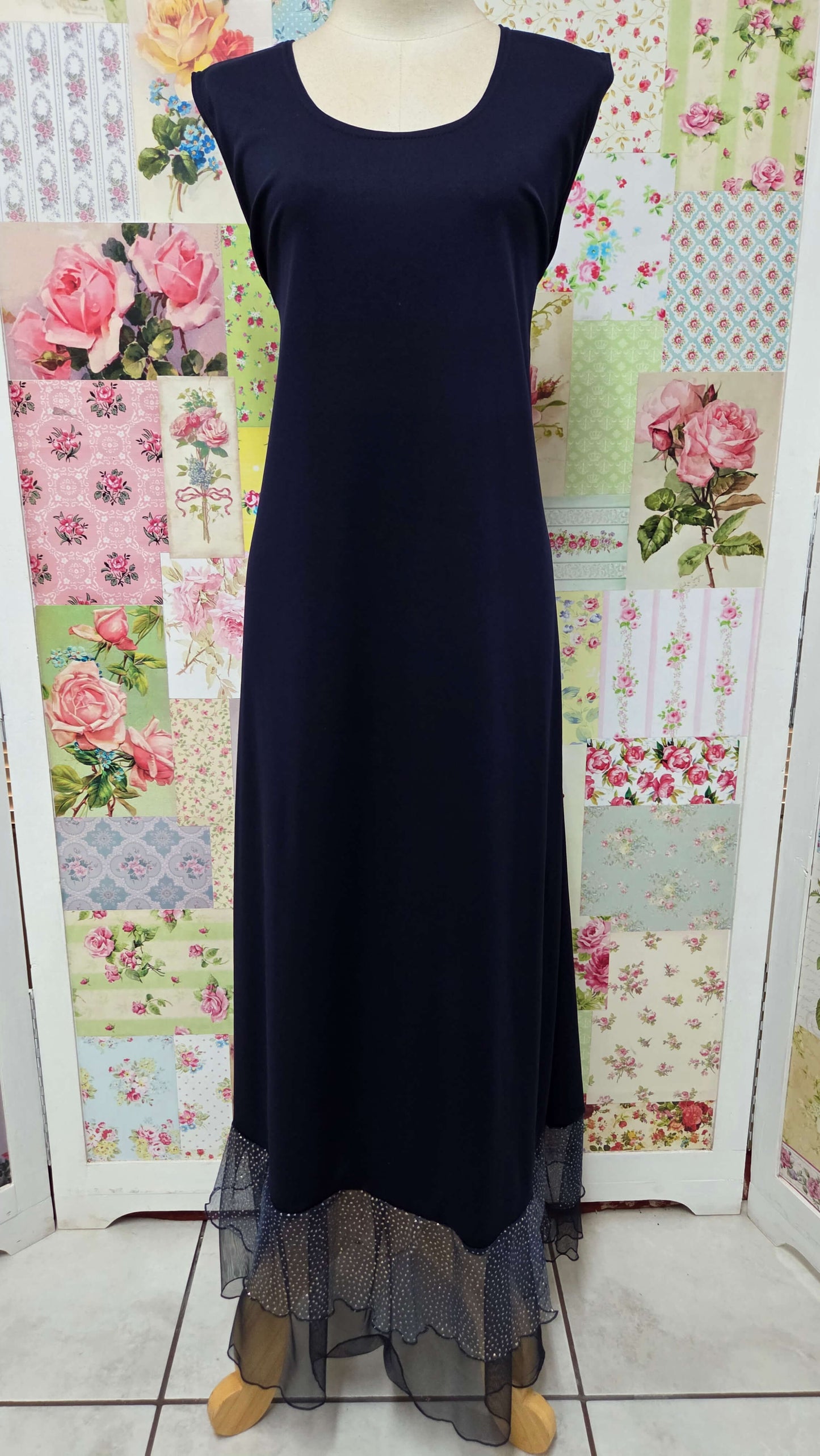 Navy Dress LR0593