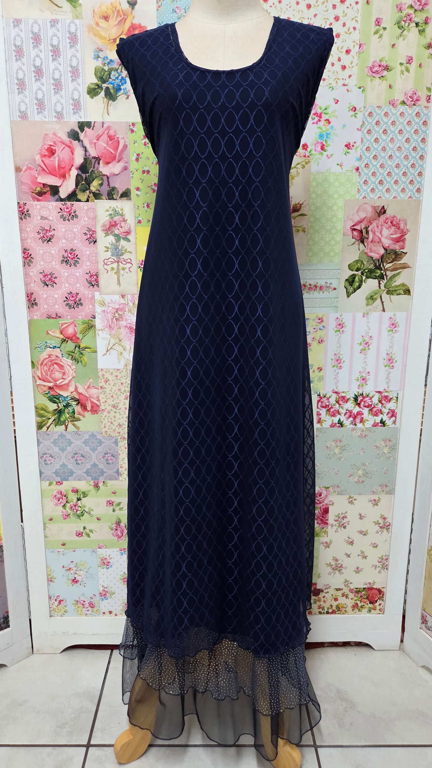Navy Dress LR0593