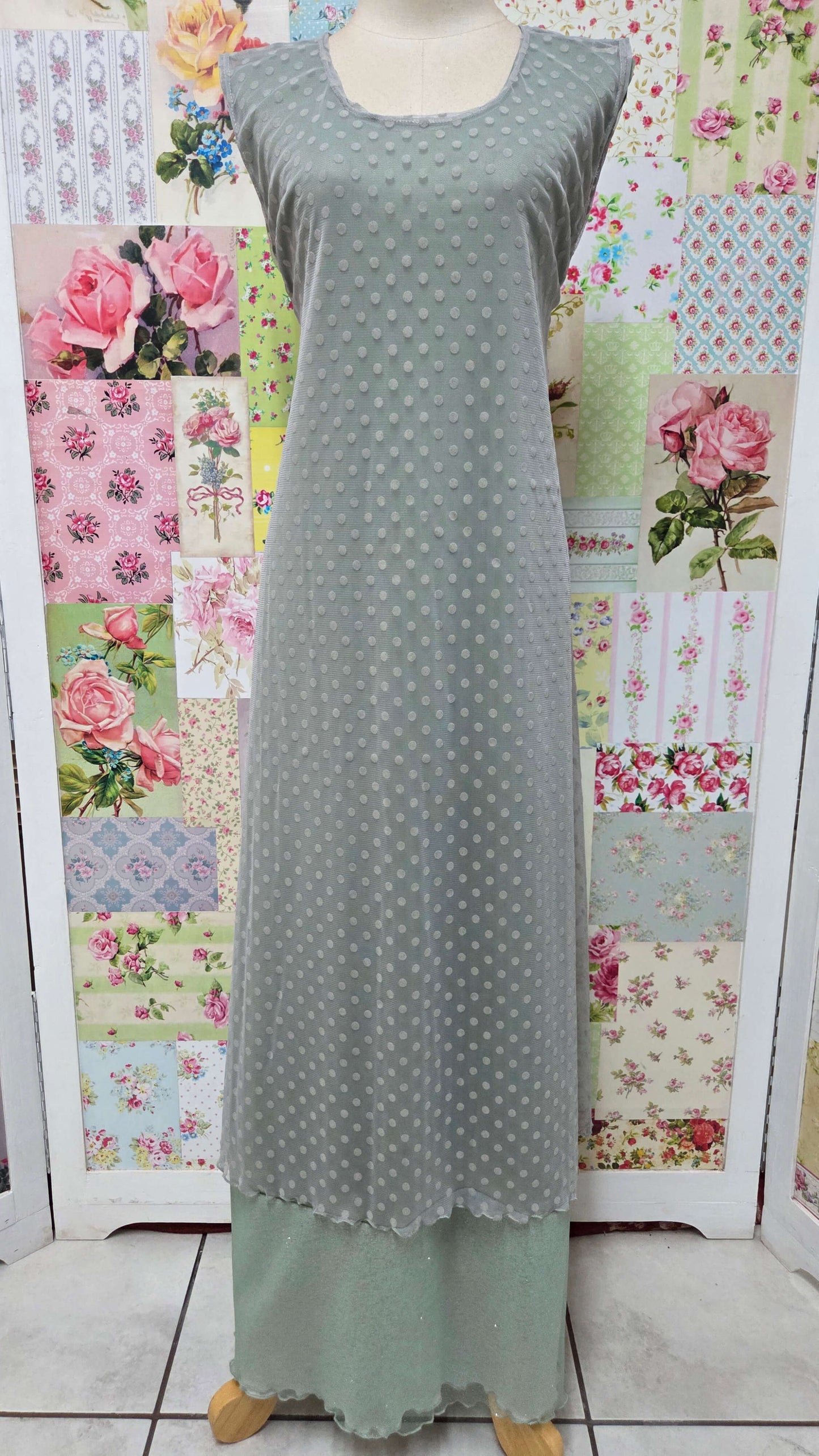Sage Green Dress Set LR0681