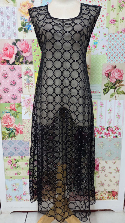 Black 3-Piece Lace Dress Set LR0695