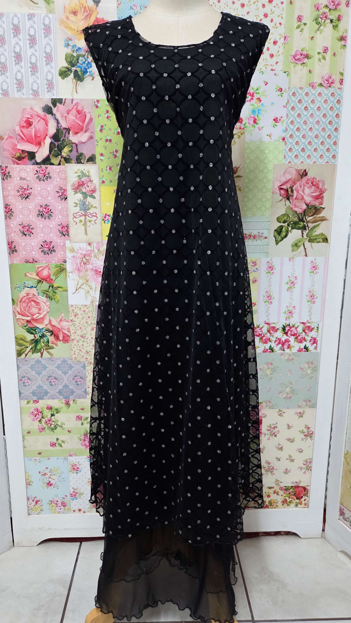 Black 3-Piece Lace Dress Set LR0695