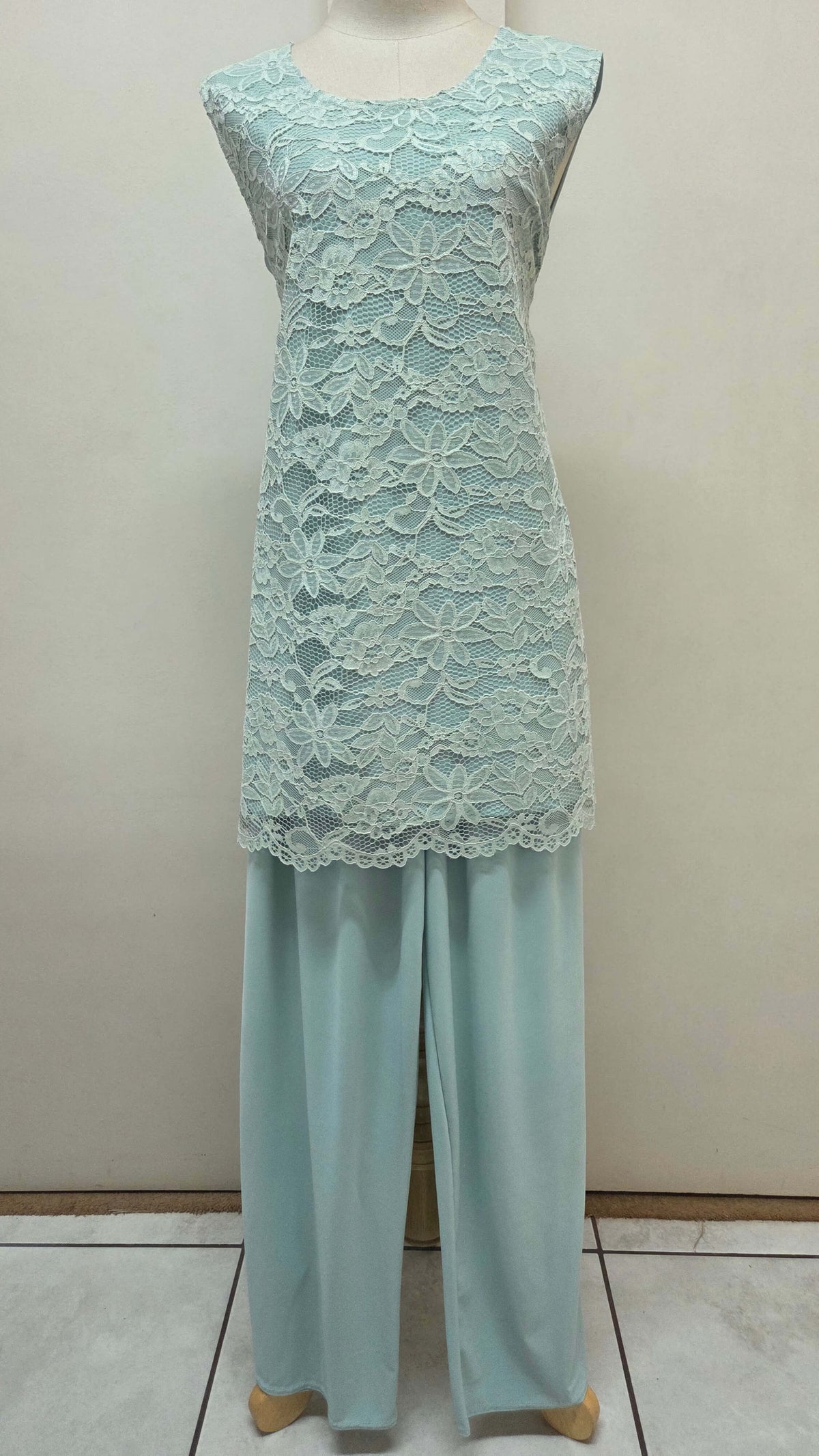Sage Green 3-Piece Pants Set LR0382