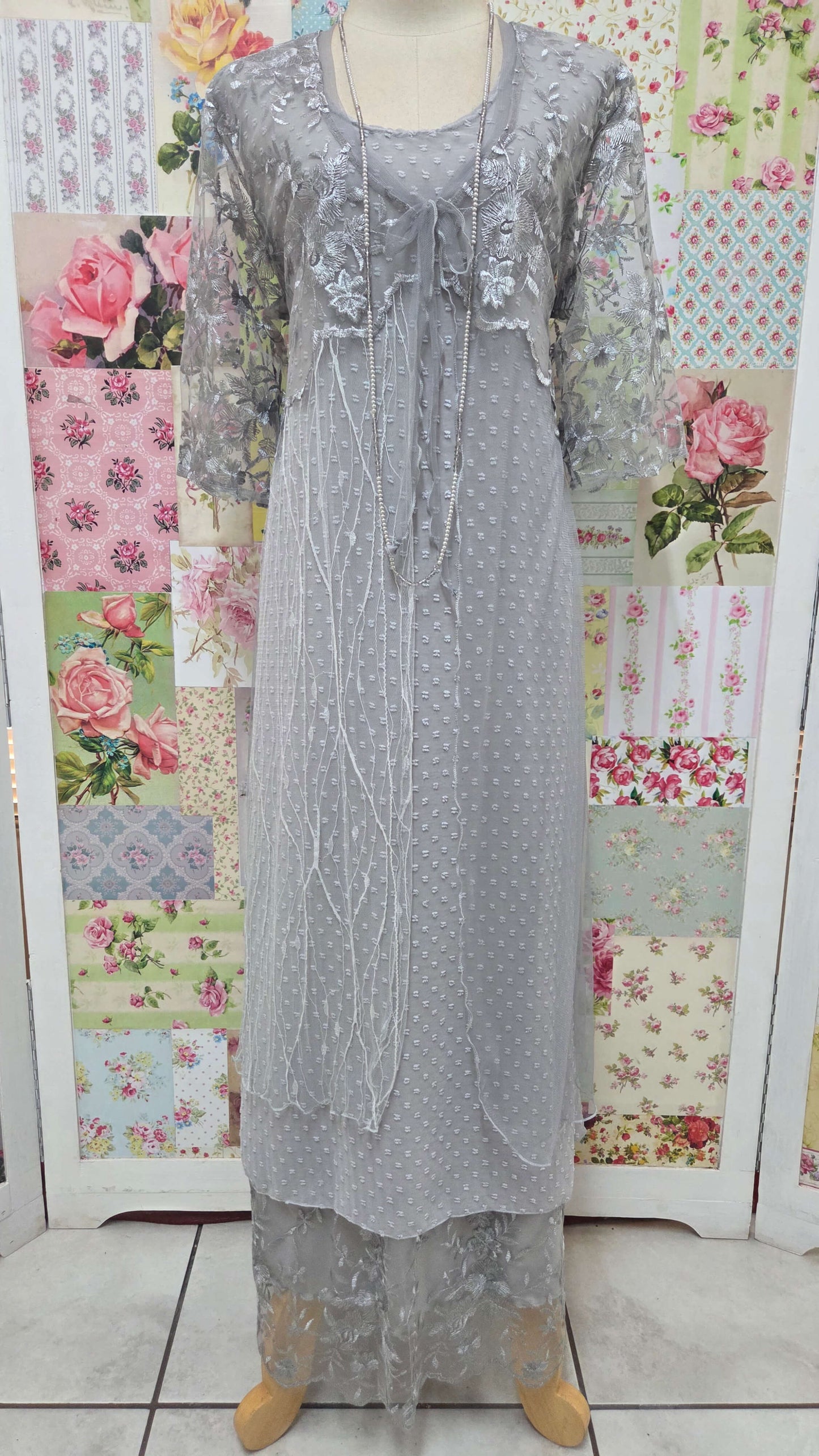 Grey 3-Piece Dress Set LR0664